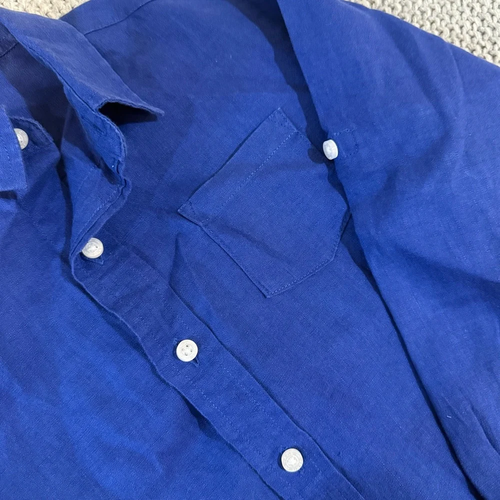 Blue Button-Up Shirt - Picture 2 of 5